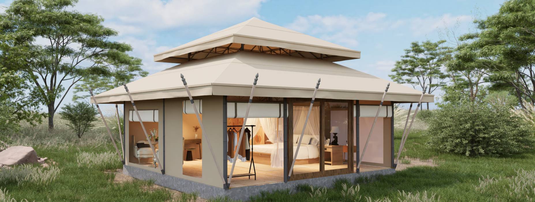 尼玛县户外野奢帐篷